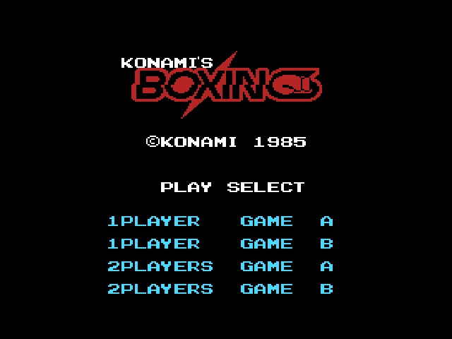 Konami's Boxing